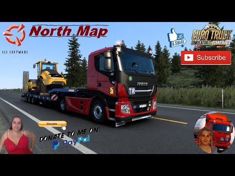 Euro Truck Simulator 2 (1.42) Iveco X-Way Delivery to Molde Norway North map + DLC's & Mods