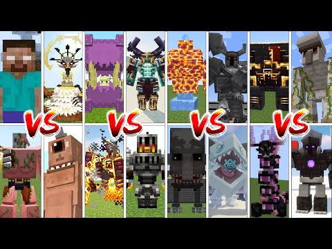 GLOBAL ALL STRONGEST BOSSES TOURNAMENT - Minecraft Mob Battle
