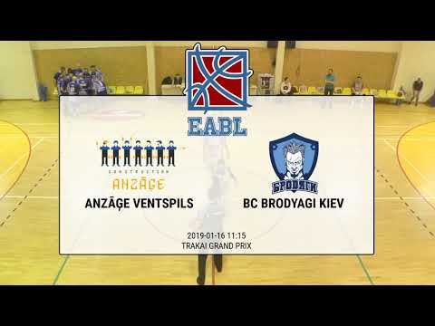 Anzage Ventspils LATVIA - BC Brodyagi Kiev UKRAINE | 2020 EABL European Basketball League | Trakai