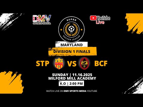 *LIVE* SSL MD D1 CHAMPIONSHIP FINAL: Steel Pulse (#1) vs Baltimore City (#2)