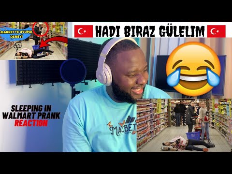 CALVIN REACTS to 🇹🇷 SLEEPING IN WALMART PRANK | HADI BIRAZ GÜLELIM 😂| Türkçè Altyazilar mevcuttur 🇹🇷
