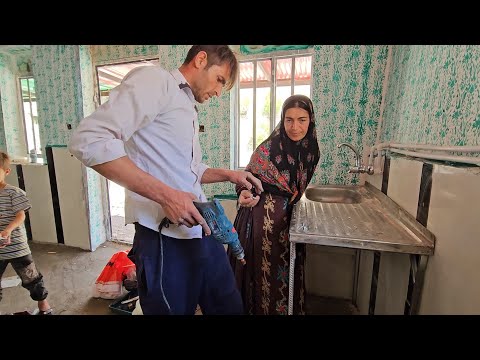 rural life.  By installing a water heater in the kitchen, Babak was able to install water pipes