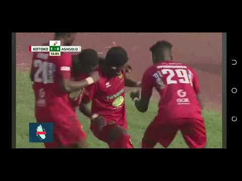Asante Kotoko 3 -1 Ashgold-Frank Thierry Mbella hat trick, Kotoko on top of the Ghana Premier League