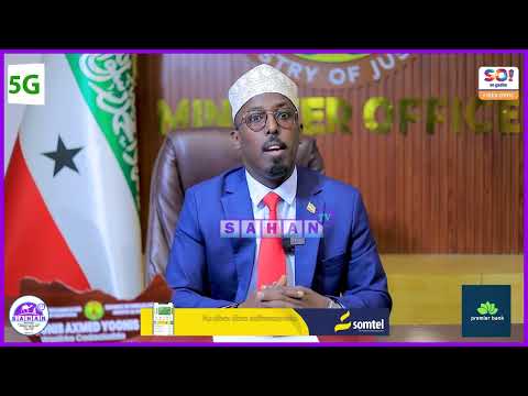 Wasiirka wasaarada cadaaladda jsl Mudan Yonis ahmed Yonis ayaa ku dhawaaqey wakhtiga la qabanayo shirweynihii cadaaladda jsl.