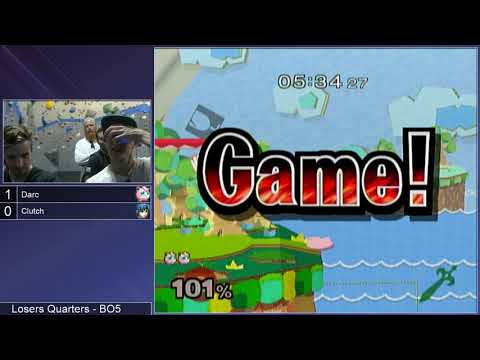 Rock Smash SSBM  - Darc (Jigglypuff) vs. Clutch (Marth) - Melee LQF