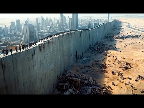 Humans Surround The Last City With Huge Walls After Zombies Take Over Earth