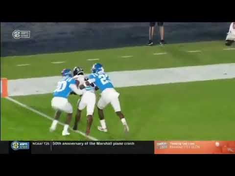 Shi Smith Amazing one handed TD Catch vs Old Miss