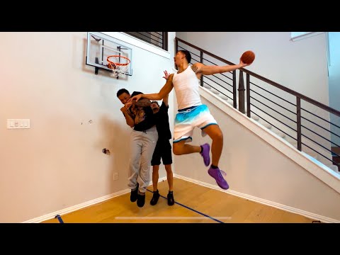 INSANE Mini Hoop Basketball Game IN OUR NEW HOUSE... - YouTube