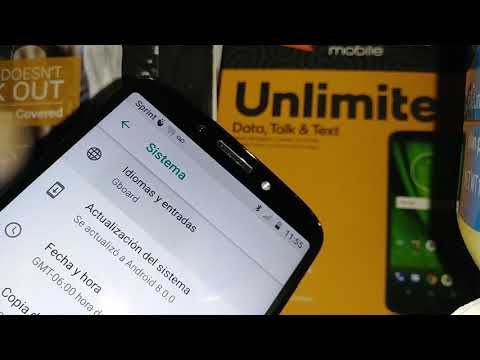 Switch language from Spanish to English Moto g6 play from Boost and Verizon Motorola XT1922-7