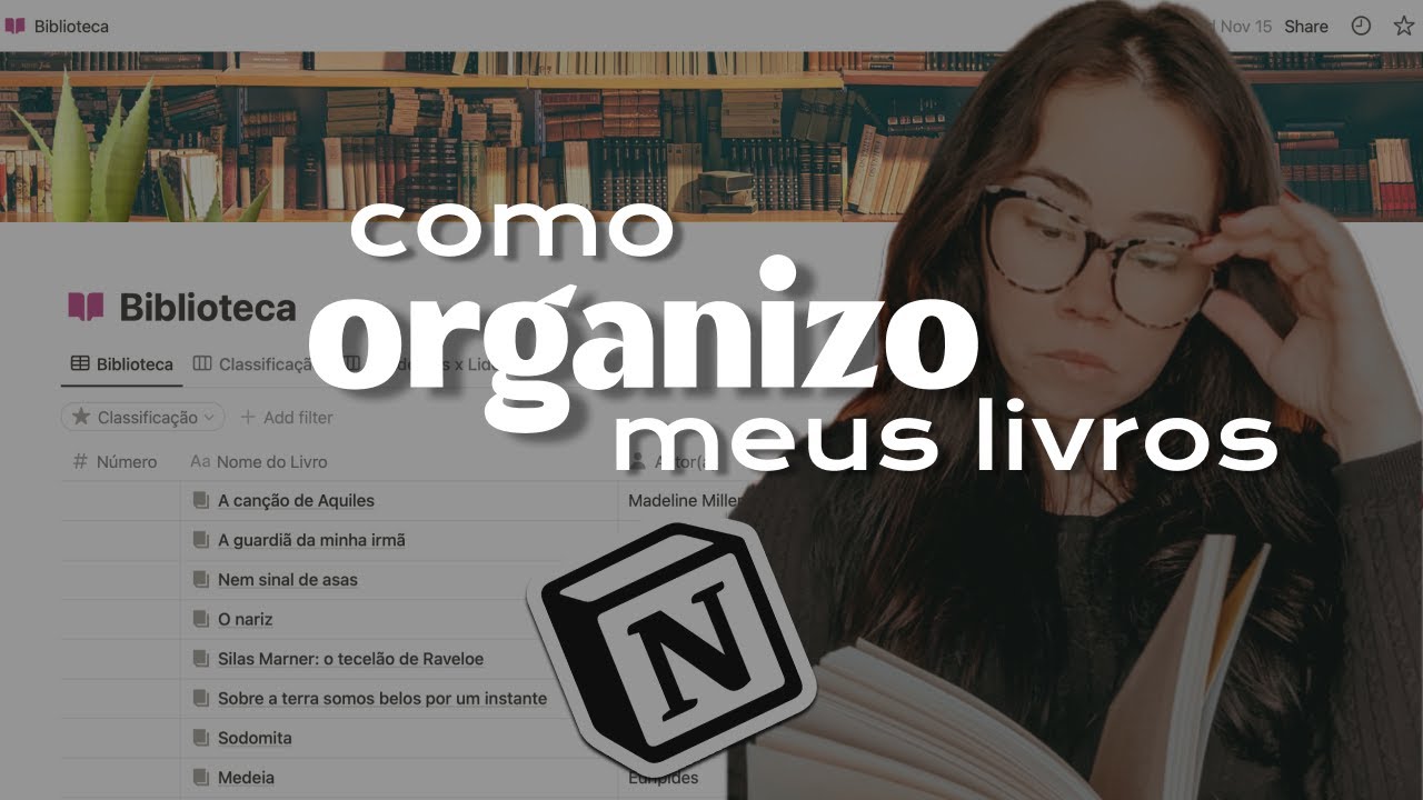 como catalogar seus livros? | um tour completo pela minha planilha do Notion 📊