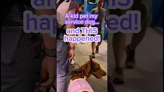 A kid touched my service dog?? #servicedog #dogtraining #disability