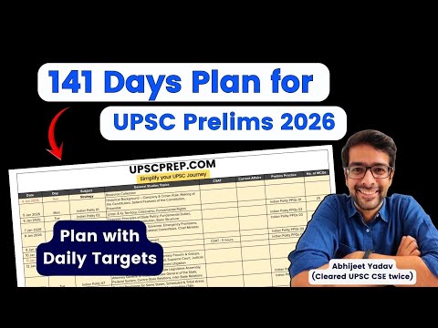 5 months plan for UPSC Prelims 2026 with Daily Targets | Strategy for UPSC Prelims