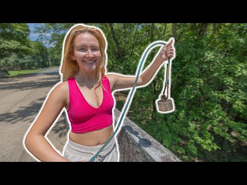 Crazy Fresh Dumping Site Found Magnet Fishing - Stolen Tools Found In A Canal With Giant Magnet