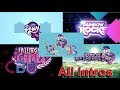 Equestria Girls ALL INTROS Equestria Girls Mini Series