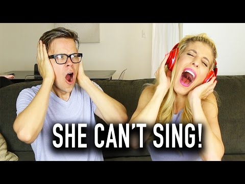 SINGING WITH NOISE CANCELLING HEADPHONES CHALLENGE W/ REBECCA ZAMOLO - (DAY 133) Video