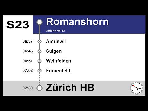 ZVV Begrüssungsansage, S23 (Romanshorn-Zürich HB) | HVZ | HVZ-D KISZ