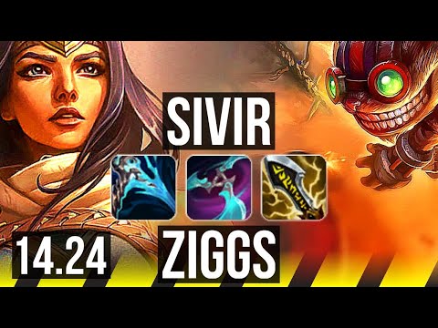 SIVIR & Yuumi vs ZIGGS & Nami (ADC) | Dominating | NA Master | 14.24