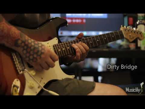 Bridge Dirty Demo: Musiclily Pro HSS Prewired ST Pickguard with Artec Alnico 5 Pickups