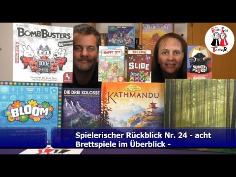 Spielerischer Rückblick Nr. 24 - acht Brettspiele im Überblick - Brettspiel - Die Brettspieltester
