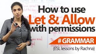How to allow ‘Let’ & ‘Allow’ with permissions? – English Grammar Lessons