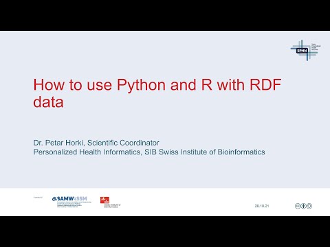 How to use Python and R with RDF data