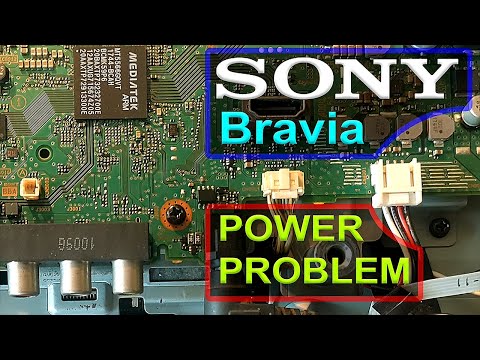 Sony Bravia 32" Smart LED TV Power Problem, No Light on The Screen & No Sound How to Repair it