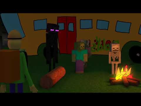 Monster School Baldi' basic FIELD TRIP Minecraft Animation