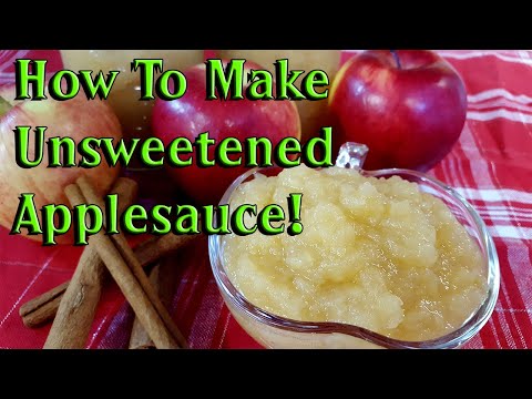 How To Make Unsweetened Applesauce! (Easy 3-Ingredients! Vegan Egg Substitute!)
