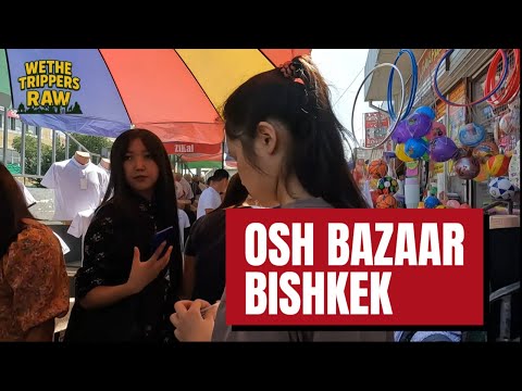 Lost in the Chaos of Osh Bazaar 🇰🇬 (Raw Footage)