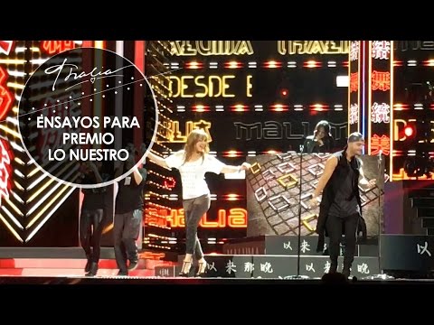 Thalia y Maluma - Desde Esa Noche (Ensayos para la presentación en Premio lo Nuestro)