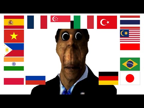 Obunga in different languages meme