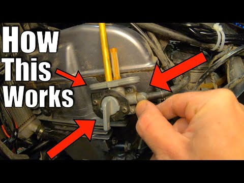 How to use the Motorcycle "Petcock" Fuel Shut Off Valve
