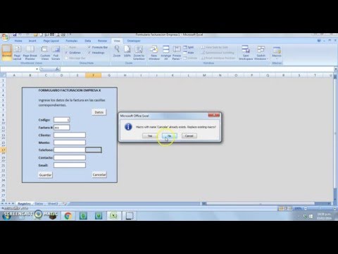 COMO CREAR UN FORMULARIO BASE DE DATOS MACRO EXCEL 2007 1/2