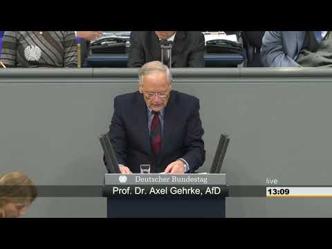 Prof. Dr. Axel Gehrke Rede vom 28.11.2018 - Vereinbarte Debatte Organspende