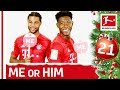 Alaba and Gnabry about Dancing, Swag & More - Me or Him - Bundesliga 2019 Advent Calendar 21