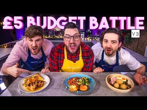ULTIMATE £5 BUDGET COOKING BATTLE | 30 Minutes, 4 Portions, £5 Budget