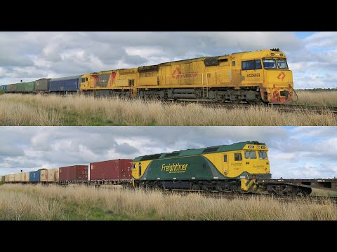 Aurizon 7MP1 / TGE Container Train With ACD6052 ACC6032 & G535 Mid Train (1/7/2023) - PoathTV