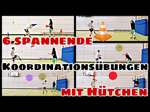 6 spannende Koordinationsspiele mit Hütchen