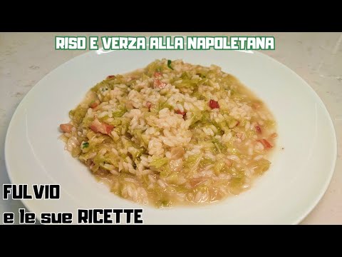 RISO E VERZA ALLA NAPOLETANA CREMOSO - Ricetta facile e gustosa con pancetta!