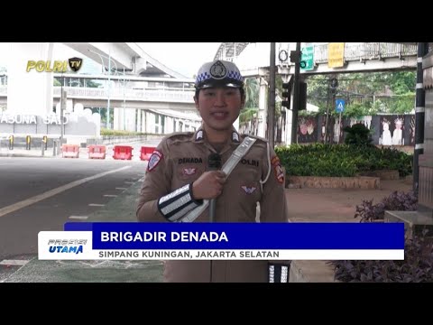 NTMC POLRI - PANTAUAN ARUS LALU LINTAS DI SIMPANG KUNINGAN, JAKARTA SELATAN