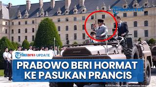 Prabowo Disambut Meriah dalam Upacara Kenegaraan Resmi di Prancis, Naik Kendaraan sambil Hormat
