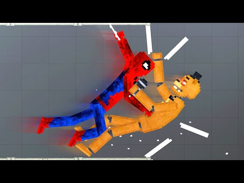Spider-Man Fights FNAF Animatronics - People Playground Gameplay