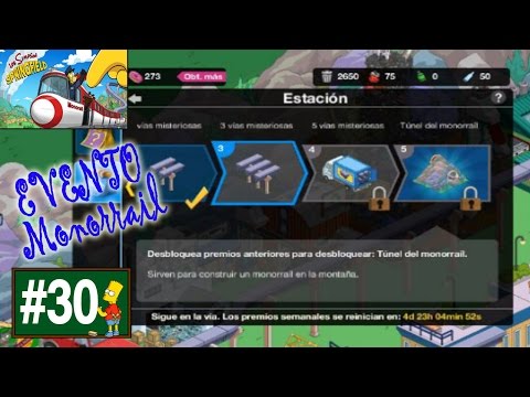 Los Simpson Springfield "Monorrail: Cap. 30 - Once vías misteriosas y el Tunel" por Tony