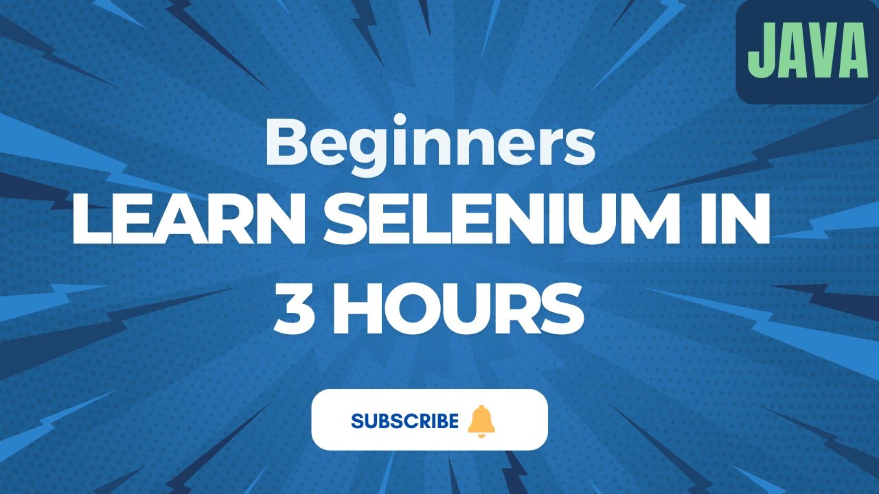 Selenium Java Full Course | Step-by-Step Automation Testing Tutorial