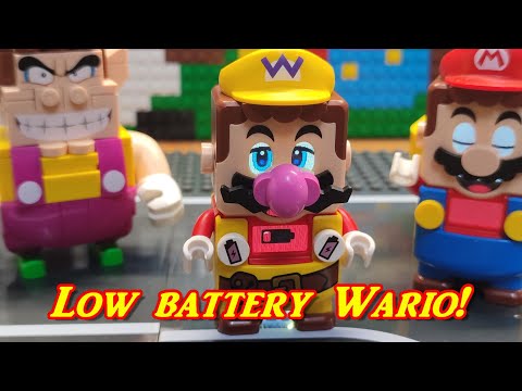 LEGO Mario LOW Battery HOW to Change Wario low battery with LEGO Mario!