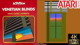 Venetian Blinds Demo Atari 2600 4k Gameplay