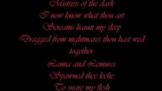 a gothic romance cradle of filth lyrics