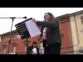 “La mia rivoluzione inizia nel corpo” FLASH MOB #‎OneBillionRising‬ REVOLUTION 2015 con SOS Donna e Hands Off Women – HOW​ – Sora, Piazza Santa Restituita