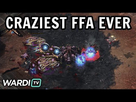 WINNING WITH ZERO SUPPLY? - Most INSANE FFA I've seen [StarCraft 2]