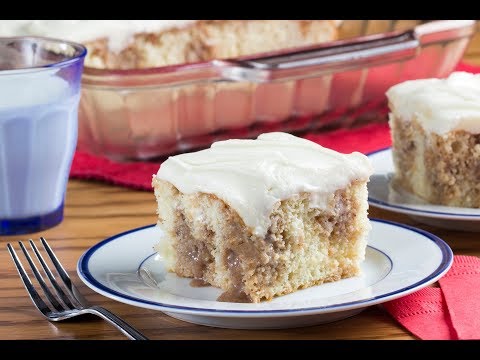 Cinnamon Bun Poke Cake